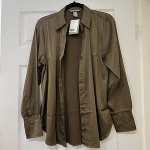 H&M Brown Button Down Shirt